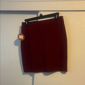 Elegant Burgundy Women's Skirt